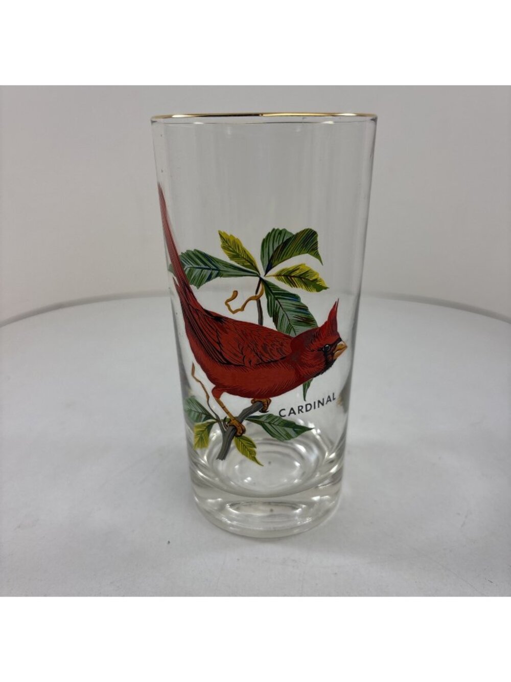 “Cardinal” Vintage 12oz Flat Tumbler By West Virginia Glass Specialty